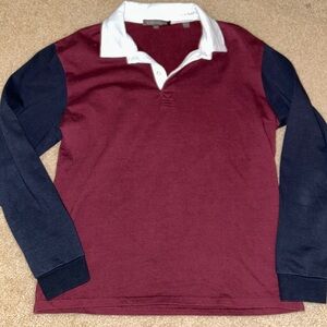 Slate & Stone Burgundy and Navy Men's Sweater